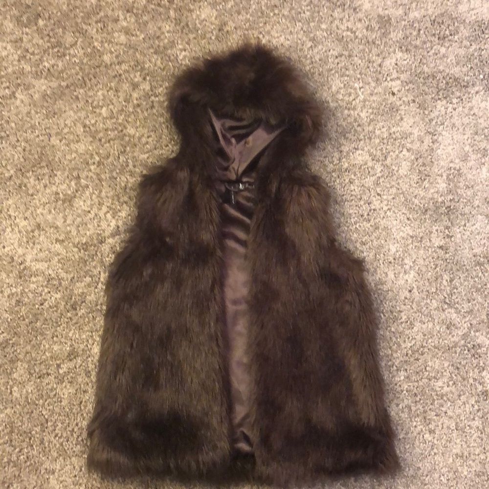 Will smith fur hooded vest